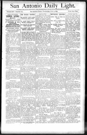 San Antonio Daily Light. (San Antonio, Tex.), Vol. 14, No. 124, Ed. 1 Wednesday, June 13, 1894