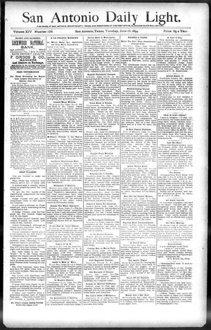 San Antonio Daily Light. (San Antonio, Tex.), Vol. 14, No. 129, Ed. 1 Tuesday, June 19, 1894