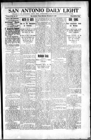 San Antonio Daily Light (San Antonio, Tex.), Vol. 17, No. 317, Ed. 1 Saturday, November 27, 1897