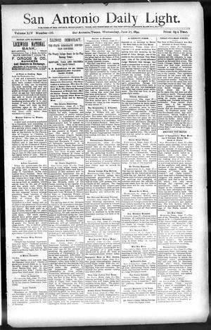 San Antonio Daily Light. (San Antonio, Tex.), Vol. 14, No. 136, Ed. 1 Wednesday, June 27, 1894