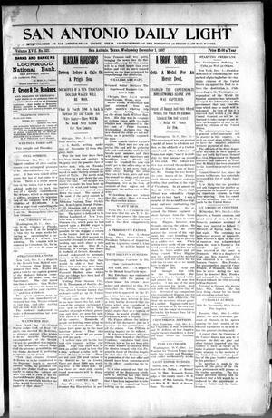 San Antonio Daily Light (San Antonio, Tex.), Vol. 17, No. 321, Ed. 1 Wednesday, December 1, 1897