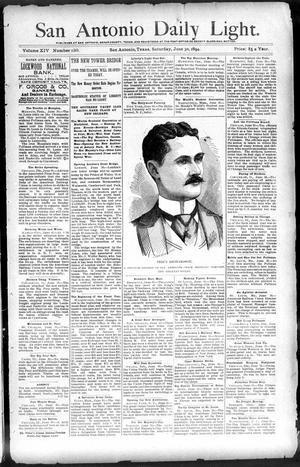 San Antonio Daily Light. (San Antonio, Tex.), Vol. 14, No. 139, Ed. 1 Saturday, June 30, 1894