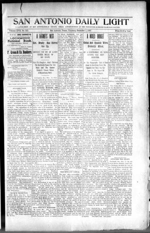 Primary view of object titled 'San Antonio Daily Light (San Antonio, Tex.), Vol. 17, No. 322, Ed. 1 Thursday, December 2, 1897'.