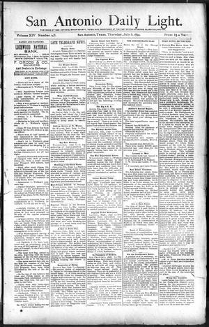 San Antonio Daily Light. (San Antonio, Tex.), Vol. 14, No. 142, Ed. 1 Thursday, July 5, 1894
