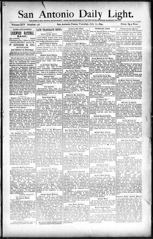 San Antonio Daily Light. (San Antonio, Tex.), Vol. 14, No. 146, Ed. 1 Tuesday, July 10, 1894