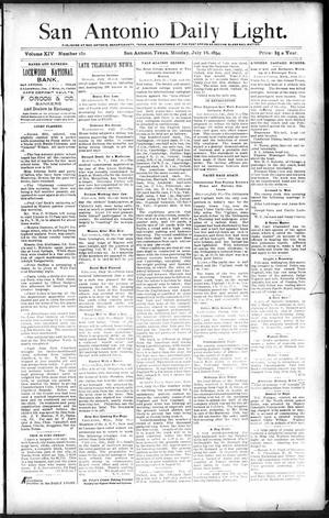 San Antonio Daily Light. (San Antonio, Tex.), Vol. 14, No. 151, Ed. 1 Monday, July 16, 1894