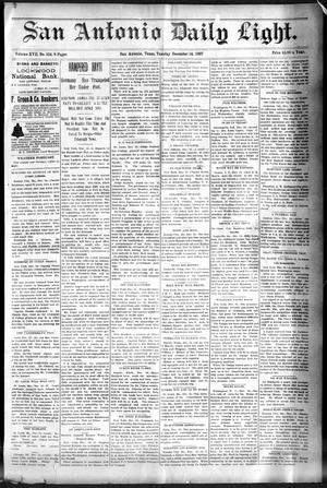Primary view of object titled 'San Antonio Daily Light. (San Antonio, Tex.), Vol. 17, No. 334, Ed. 1 Tuesday, December 14, 1897'.