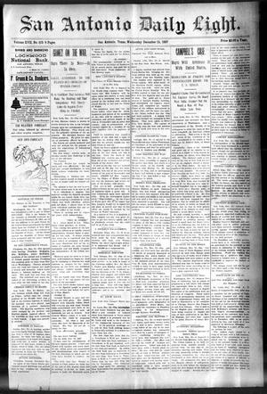 San Antonio Daily Light. (San Antonio, Tex.), Vol. 17, No. 335, Ed. 1 Wednesday, December 15, 1897