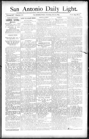 San Antonio Daily Light. (San Antonio, Tex.), Vol. 14, No. 158, Ed. 1 Tuesday, July 24, 1894