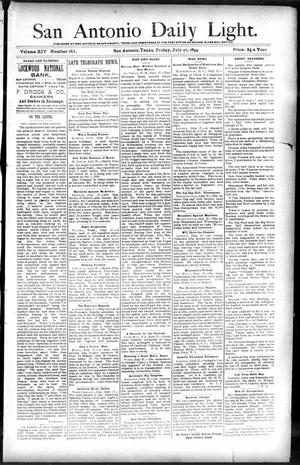 San Antonio Daily Light. (San Antonio, Tex.), Vol. 14, No. 161, Ed. 1 Friday, July 27, 1894