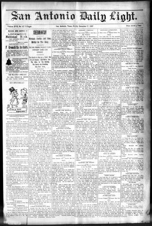 San Antonio Daily Light. (San Antonio, Tex.), Vol. 17, No. 337, Ed. 1 Friday, December 17, 1897