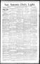 Newspaper: San Antonio Daily Light. (San Antonio, Tex.), Vol. 14, No. 163, Ed. 1…