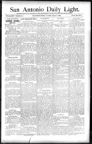 San Antonio Daily Light. (San Antonio, Tex.), Vol. 14, No. 170, Ed. 1 Tuesday, August 7, 1894