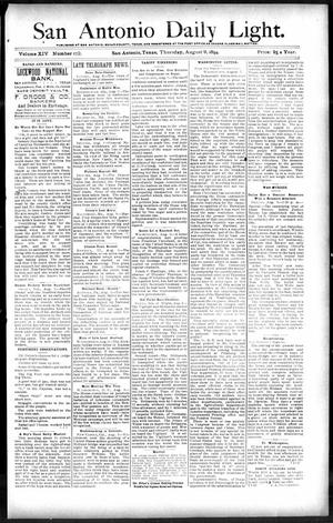 San Antonio Daily Light. (San Antonio, Tex.), Vol. 14, No. 172, Ed. 1 Thursday, August 9, 1894