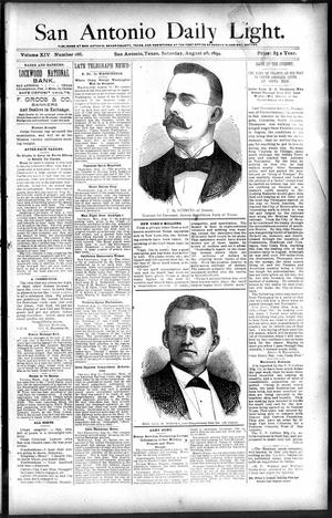 San Antonio Daily Light. (San Antonio, Tex.), Vol. 14, No. 186, Ed. 1 Saturday, August 25, 1894