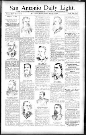 San Antonio Daily Light. (San Antonio, Tex.), Vol. 14, No. 187, Ed. 1 Monday, August 27, 1894