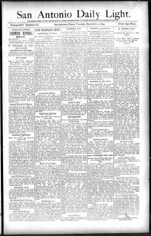 San Antonio Daily Light. (San Antonio, Tex.), Vol. 14, No. 194, Ed. 1 Tuesday, September 4, 1894