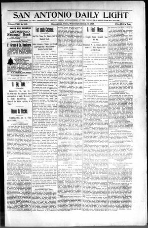 San Antonio Daily Light (San Antonio, Tex.), Vol. 17, No. 352, Ed. 1 Wednesday, January 12, 1898