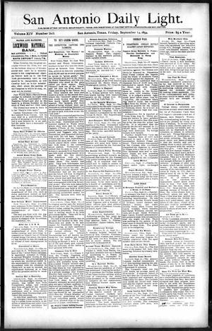 San Antonio Daily Light. (San Antonio, Tex.), Vol. 14, No. 203, Ed. 1 Friday, September 14, 1894