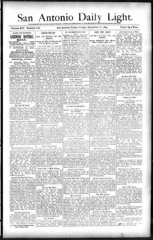 San Antonio Daily Light. (San Antonio, Tex.), Vol. 14, No. 209, Ed. 1 Friday, September 21, 1894