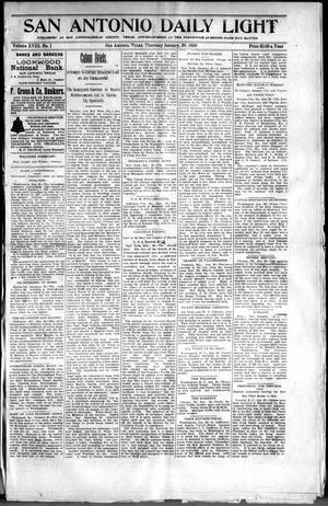 San Antonio Daily Light (San Antonio, Tex.), Vol. 18, No. 1, Ed. 1 Thursday, January 20, 1898