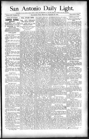 San Antonio Daily Light. (San Antonio, Tex.), Vol. 14, No. 213, Ed. 1 Wednesday, September 26, 1894