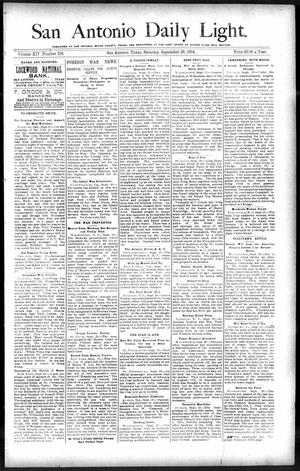 San Antonio Daily Light. (San Antonio, Tex.), Vol. 14, No. 216, Ed. 1 Saturday, September 29, 1894