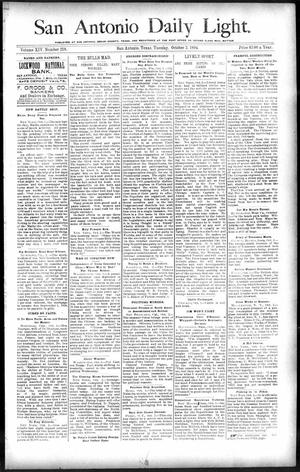 San Antonio Daily Light. (San Antonio, Tex.), Vol. 14, No. 218, Ed. 1 Tuesday, October 2, 1894