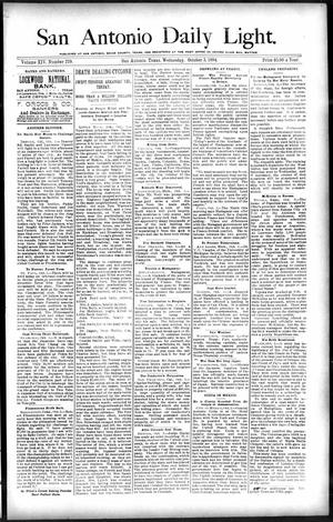 San Antonio Daily Light. (San Antonio, Tex.), Vol. 14, No. 219, Ed. 1 Wednesday, October 3, 1894