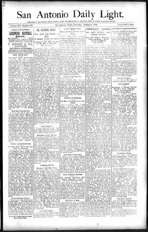 San Antonio Daily Light. (San Antonio, Tex.), Vol. 14, No. 220, Ed. 1 Thursday, October 4, 1894
