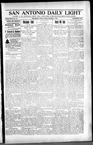 San Antonio Daily Light (San Antonio, Tex.), Vol. 18, No. 13, Ed. 1 Tuesday, February 1, 1898