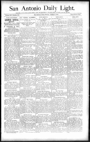 San Antonio Daily Light. (San Antonio, Tex.), Vol. 14, No. 223, Ed. 1 Monday, October 8, 1894