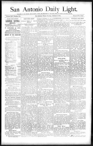 San Antonio Daily Light. (San Antonio, Tex.), Vol. 14, No. 224, Ed. 1 Tuesday, October 9, 1894