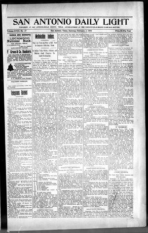 San Antonio Daily Light (San Antonio, Tex.), Vol. 18, No. 17, Ed. 1 Saturday, February 5, 1898