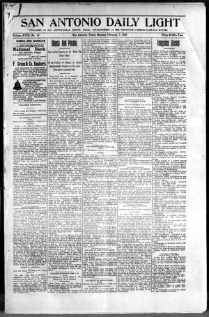 San Antonio Daily Light (San Antonio, Tex.), Vol. 18, No. 18, Ed. 1 Monday, February 7, 1898
