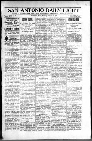 San Antonio Daily Light (San Antonio, Tex.), Vol. 18, No. 21, Ed. 1 Thursday, February 10, 1898