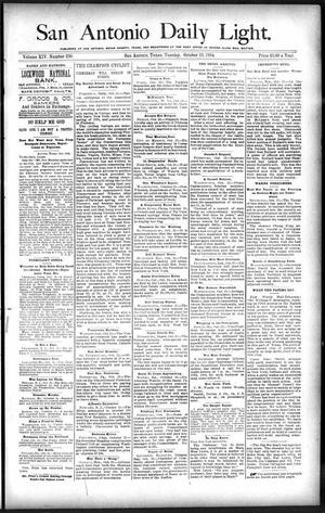 San Antonio Daily Light. (San Antonio, Tex.), Vol. 14, No. 236, Ed. 1 Tuesday, October 23, 1894