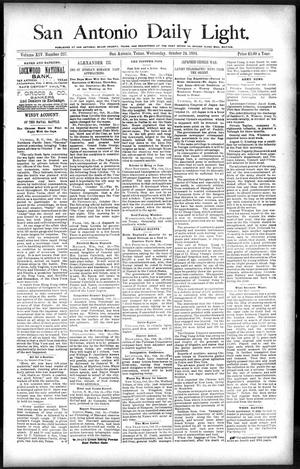 San Antonio Daily Light. (San Antonio, Tex.), Vol. 14, No. 237, Ed. 1 Wednesday, October 24, 1894