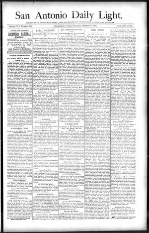 San Antonio Daily Light. (San Antonio, Tex.), Vol. 14, No. 238, Ed. 1 Thursday, October 25, 1894
