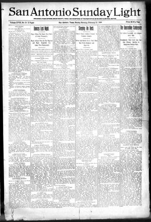 San Antonio Sunday Light (San Antonio, Tex.), Vol. 18, No. 24, Ed. 1 Sunday, February 13, 1898