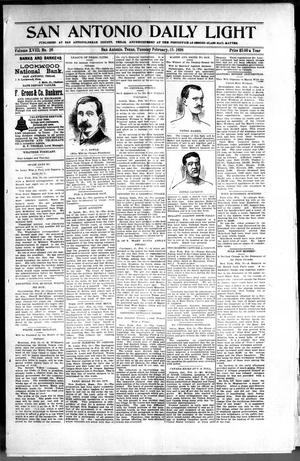 San Antonio Daily Light (San Antonio, Tex.), Vol. 18, No. 26, Ed. 1 Tuesday, February 15, 1898