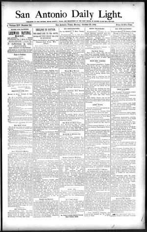 San Antonio Daily Light. (San Antonio, Tex.), Vol. 14, No. 241, Ed. 1 Monday, October 29, 1894