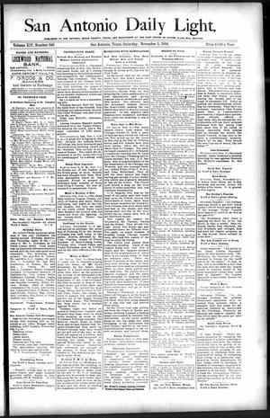 San Antonio Daily Light. (San Antonio, Tex.), Vol. 14, No. 246, Ed. 1 Saturday, November 3, 1894