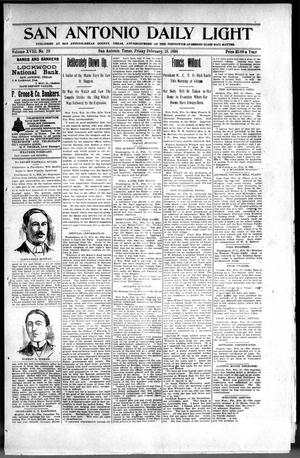 Primary view of object titled 'San Antonio Daily Light (San Antonio, Tex.), Vol. 18, No. 29, Ed. 1 Friday, February 18, 1898'.