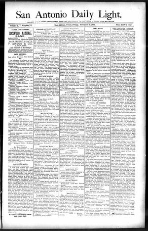 San Antonio Daily Light. (San Antonio, Tex.), Vol. 14, No. 251, Ed. 1 Friday, November 9, 1894
