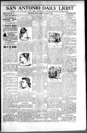 San Antonio Daily Light (San Antonio, Tex.), Vol. 18, No. 33, Ed. 1 Tuesday, February 22, 1898