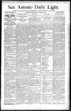 San Antonio Daily Light. (San Antonio, Tex.), Vol. 14, No. 253, Ed. 1 Monday, November 12, 1894