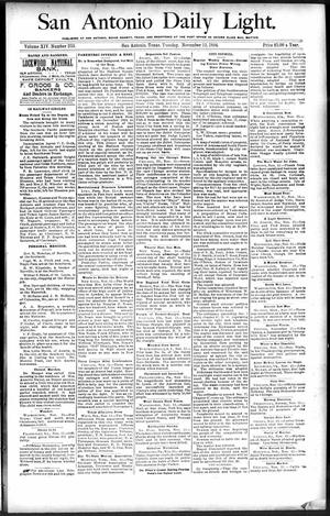 San Antonio Daily Light. (San Antonio, Tex.), Vol. 14, No. 253, Ed. 1 Tuesday, November 13, 1894