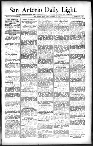San Antonio Daily Light. (San Antonio, Tex.), Vol. 14, No. 256, Ed. 1 Friday, November 16, 1894