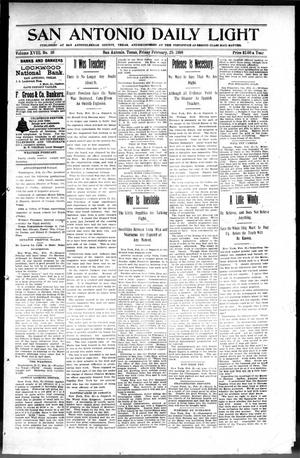 San Antonio Daily Light (San Antonio, Tex.), Vol. 18, No. 36, Ed. 1 Friday, February 25, 1898